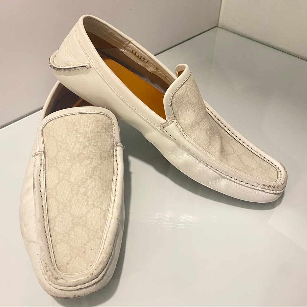 Men’s Gucci White Shoes / Loafers Sz 9